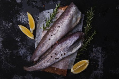Seafood preparation with natural seasoning, diet and nutrition guides or food blogs