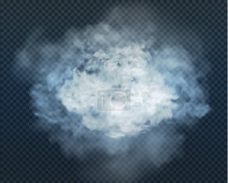 Photo for Smoke isolated on transparent background. Vector illustration - Royalty Free Image
