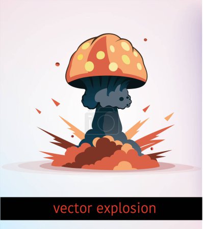 Photo for Vector explosion, smoke from a bomb. Vector illustration - Royalty Free Image