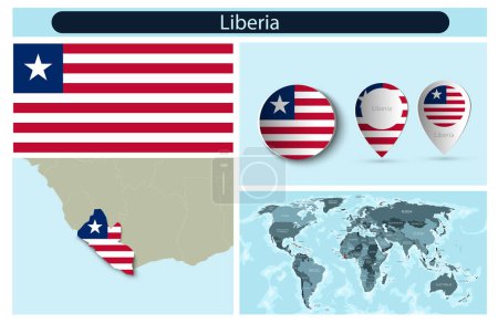 Photo for Political infographics made from maps and flags. Vector illustration - Royalty Free Image