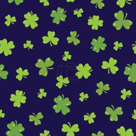 Photo for A cute and simple illustration as seamless pattern design of clover leaves - Royalty Free Image