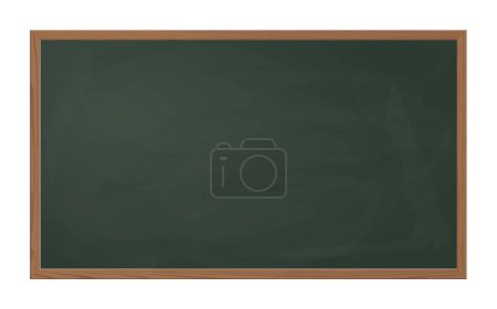 Illustration for Slate blackboard green with wooden frame - Royalty Free Image