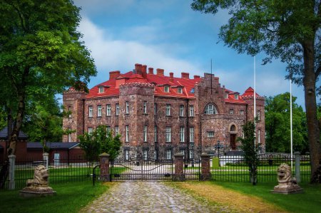 Photo for View of the old manor Calvi (Kalvi) in IDA-Viru County. Close to town Aseri. Medieval hotel. Estonia. Summer. - Royalty Free Image