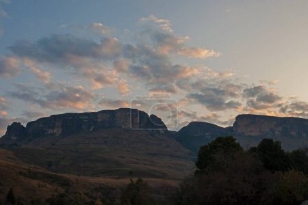 Drakensberg Mountain Scene in the Royal Natal National Park. Kwa-Zulu-Natal. South Africa
