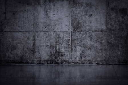 Grungy and smooth bare concrete wall for background Poster 619871014