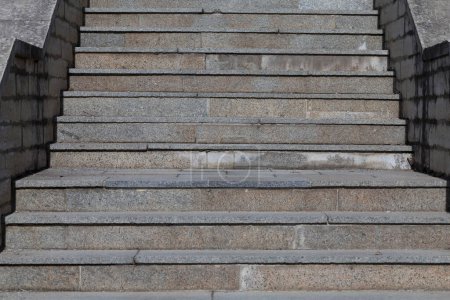 Photo for Concrete stone stairs stairways outside in all details - Royalty Free Image