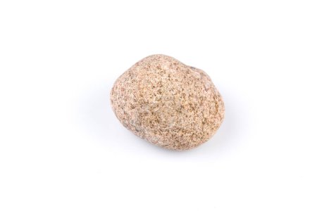 Piedra de granito aislado sobre el fondo blanco
