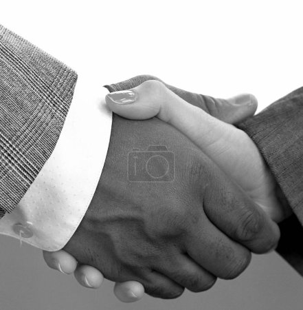 Photo for Handshake people shaking hands together - Royalty Free Image