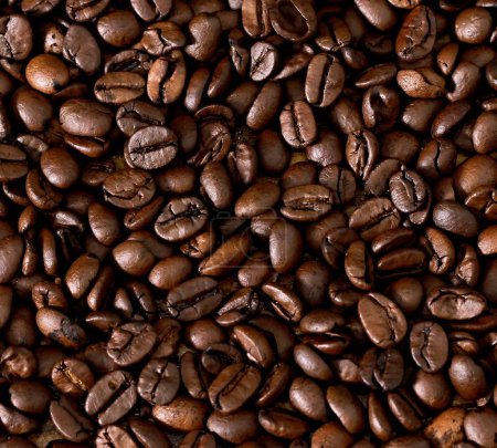 Photo for Roasted coffee beans, closeup view - Royalty Free Image