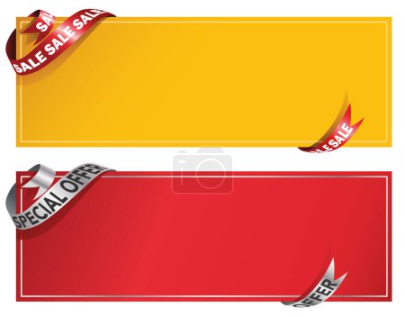 Photo for Sale banner vector illustration ideal for any promotional signage - Royalty Free Image