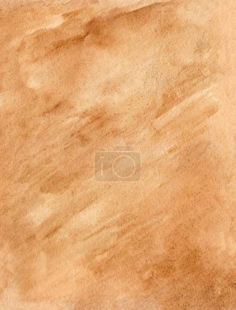 Photo for Red brown siena ochre earthy tone. Abstract watercolor hand drawn background. Natural color grunge texture - Royalty Free Image