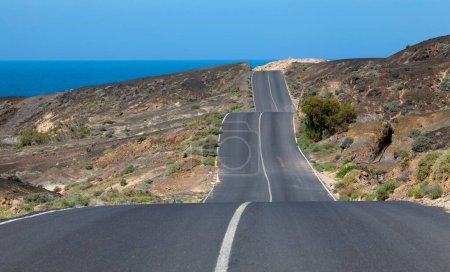 Straße in La Pared, Fuerteventura, Kanarische Inseln, Spanien, Europa
