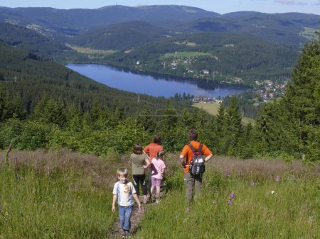 View of Titisee, Brental, Feldberg from Hochfirst. Black Forest. Bad-Wuertt. 