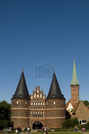 Puerta de la ciudad Holstentor, Luebeck, Schleswig-Holstein