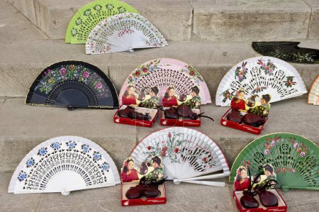 Fans and castanets on the Plaza de Espana
