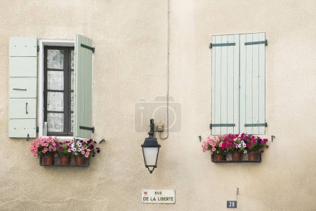 Facade with windows, France, Europe