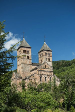Murbach monastery at Guebwiller, Alsace, Vosges, France, Europe