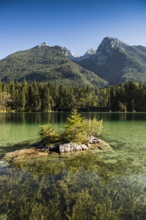 Hintersee, Ramsau, Nationalpark Berchtesgaden, Landkreis Berchtesgadener Land, Oberbayern, Bayern, Deutschland, Europa