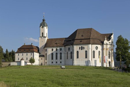 Pilgrimage Church of Wies near Steingaden, Allgu, Bavaria, Germany, Europe 