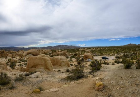 White Tank Campground, rock formations, monzogranite formation, Arch Rock Nature Trail, Joshua Tree National Park, Palm Desert, California, USA, North America