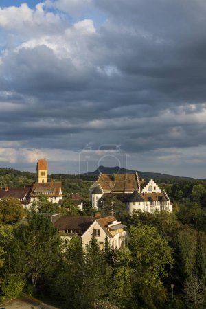 vue sur le château de Blumenfeld, Tengen, comté de Constance