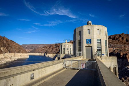 Hoover Dam, Hoover Dam, dam, near Las Vegas, Lake Mead, Boulder City, formerly Junction City, border Arizona, Nevada, USA, North America
