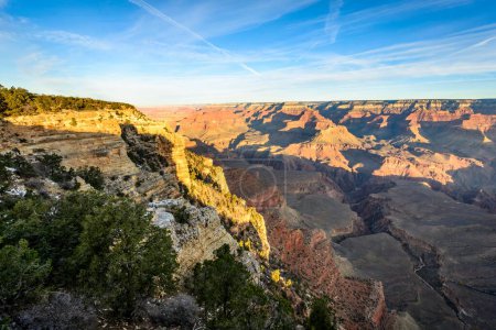 Canyon landscape, gorge of the Grand Canyon, Colorado River, view from Mather Point