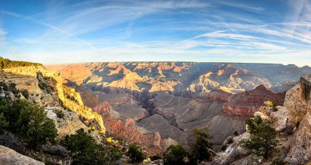 Canyon landscape, gorge of the Grand Canyon, Colorado River, view from Mather Point