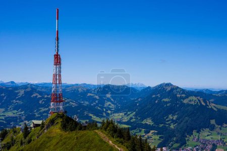 Bayerischer Rundfunk emisora, Gruenten, 1738m, Illertal, Allgaeu Alpes, Allgaeu, Baviera, Alemania, Europa