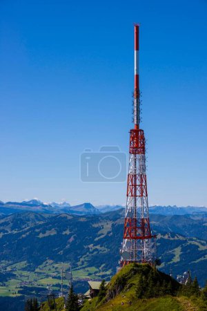 Station de radiodiffusion Bayerischer Rundfunk, Gruenten, 1738m, Illertal, Alpes Allgaeu, Allgaeu, Bavière, Allemagne, Europe