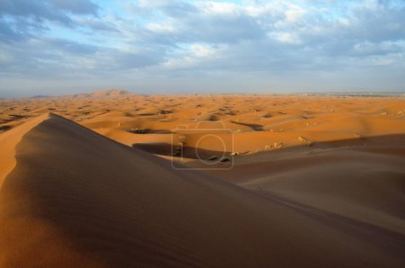 Dunas de arena, desierto de Erg Chebbi, Marruecos, África
