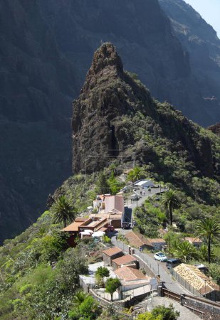 Mountain village Masca in the Teno Mountains, Tenerife, Canary Islands, Spain, Europe