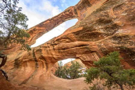 Rock arch, Sand Dune Arch, Arches National Park, near Moab, Utah, USA, North America