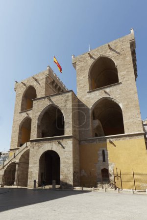 Torres de Serranos, mittelalterliches Stadttor, Carme Bezirk, Altstadt, Valencia, Provinz Valencia, Spanien, Europa