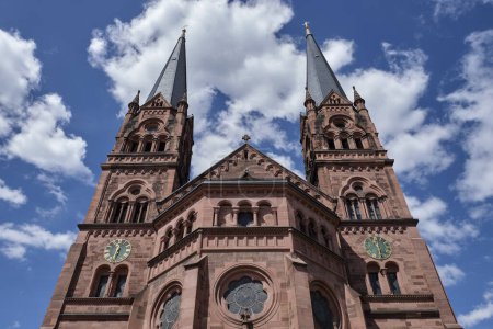 Detail view of the St. John church, Freiburg im Breisgau, Baden-Wrttemberg, Germany, Europe 