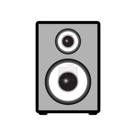 Lautsprecher-Vektor-Symbol auf weißem Hintergrund