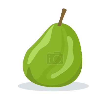 Green water apple fruit icon vector illustration design template elements 