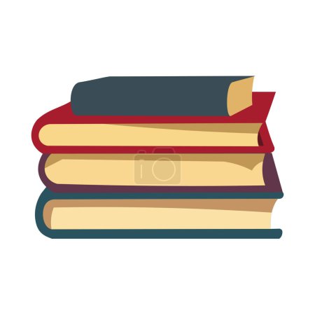 Stack of books vector illustration design elements, books stacked vector, book icon design