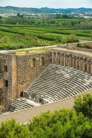 Foto de Anfiteatro romano de Aspendos, Belkiz - Antalya, Turquía - Imagen libre de derechos