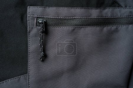 Cremallera con cordón de bolsillo gris oscuro para pantalones al aire libre