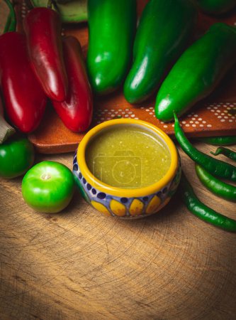 Foto de Ingredientes de una salsa mexicana - Imagen libre de derechos