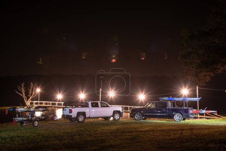 Photo for Trucks loaded up for fishing - Royalty Free Image