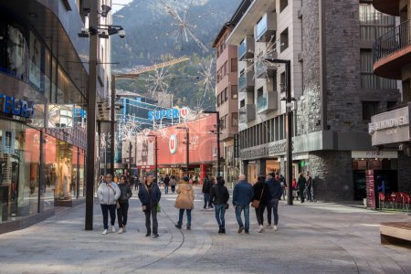 Téléchargez les photos : Andorre La Vella, Andorre : 2018 10 novembre : Paysage urbain d'Andorre la Vella, Andorre - en image libre de droit