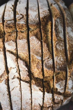 Foto de Loaf of wholemeal bread with buckwheat - Imagen libre de derechos