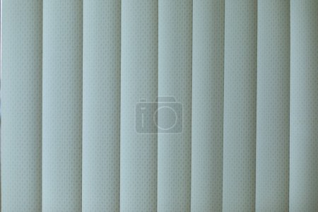 Photo for Blinds texture. Interior blinds. Vertical lines. Gradient of gray and white. - Royalty Free Image