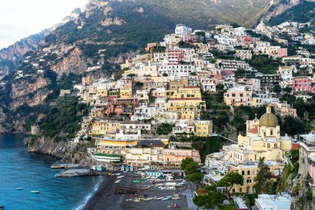 Photo for Positano at sunrise calm and quiet - Royalty Free Image