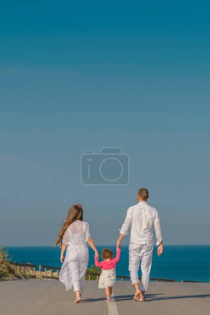 Foto de Familia viajando divirtiéndose en las playas en verano - Imagen libre de derechos