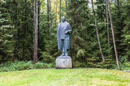 Photo for Monument of Kapsukas, Lithuanian communist political activist. Druskininkai, Lithuania, 12 September 2022. - Royalty Free Image