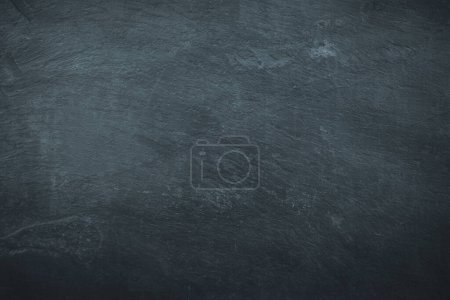 Photo for Dark gloomy black and blue slate background or texture. - Royalty Free Image