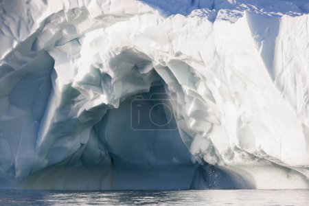 Photo for Extreme texture in big iceberg floating over sea - Royalty Free Image